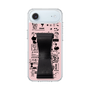 スリムプロテクションケース - STAND & RING RIBBON Black［ 内藤ルネ - RUNE Girl Retro & Modern - Pink ］