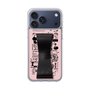 スリムプロテクションケース - STAND & RING RIBBON Black［ 内藤ルネ - RUNE Girl Retro & Modern - Pink ］