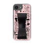 スリムプロテクションケース - STAND & RING RIBBON Black［ 内藤ルネ - RUNE Girl Retro & Modern - Pink ］