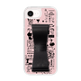 スリムプロテクションケース - STAND & RING RIBBON Black［ 内藤ルネ - RUNE Girl Retro & Modern - Pink ］