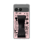 スリムプロテクションケース - STAND & RING RIBBON Black［ 内藤ルネ - RUNE Girl Retro & Modern - Pink ］