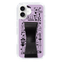 スリムプロテクションケース - STAND & RING RIBBON Black［ 内藤ルネ - RUNE Girl Retro & Modern - Purple ］