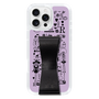スリムプロテクションケース - STAND & RING RIBBON Black［ 内藤ルネ - RUNE Girl Retro & Modern - Purple ］