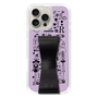 スリムプロテクションケース - STAND & RING RIBBON Black［ 内藤ルネ - RUNE Girl Retro & Modern - Purple ］