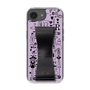スリムプロテクションケース - STAND & RING RIBBON Black［ 内藤ルネ - RUNE Girl Retro & Modern - Purple ］