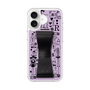 スリムプロテクションケース - STAND & RING RIBBON Black［ 内藤ルネ - RUNE Girl Retro & Modern - Purple ］