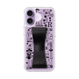 スリムプロテクションケース - STAND & RING RIBBON Black［ 内藤ルネ - RUNE Girl Retro & Modern - Purple ］