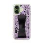 スリムプロテクションケース - STAND & RING RIBBON Black［ 内藤ルネ - RUNE Girl Retro & Modern - Purple ］