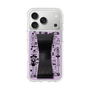 スリムプロテクションケース - STAND & RING RIBBON Black［ 内藤ルネ - RUNE Girl Retro & Modern - Purple ］