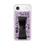 スリムプロテクションケース - STAND & RING RIBBON Black［ 内藤ルネ - RUNE Girl Retro & Modern - Purple ］