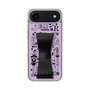 スリムプロテクションケース - STAND & RING RIBBON Black［ 内藤ルネ - RUNE Girl Retro & Modern - Purple ］