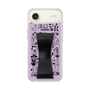 スリムプロテクションケース - STAND & RING RIBBON Black［ 内藤ルネ - RUNE Girl Retro & Modern - Purple ］