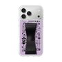 スリムプロテクションケース - STAND & RING RIBBON Black［ 内藤ルネ - RUNE Girl Retro & Modern - Purple ］