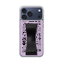スリムプロテクションケース - STAND & RING RIBBON Black［ 内藤ルネ - RUNE Girl Retro & Modern - Purple ］