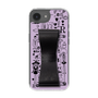 スリムプロテクションケース - STAND & RING RIBBON Black［ 内藤ルネ - RUNE Girl Retro & Modern - Purple ］