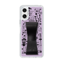 スリムプロテクションケース - STAND & RING RIBBON Black［ 内藤ルネ - RUNE Girl Retro & Modern - Purple ］