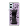 スリムプロテクションケース - STAND & RING RIBBON Black［ 内藤ルネ - RUNE Girl Retro & Modern - Purple ］