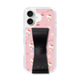 スリムプロテクションケース - STAND & RING RIBBON Black［ ハローキティ - リボン - ガーリーフラワー ］
