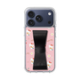 スリムプロテクションケース - STAND & RING RIBBON Black［ ハローキティ - リボン - ガーリーフラワー ］