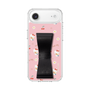 スリムプロテクションケース - STAND & RING RIBBON Black［ ハローキティ - リボン - ガーリーフラワー ］