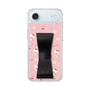 スリムプロテクションケース - STAND & RING RIBBON Black［ ハローキティ - リボン - ガーリーフラワー ］