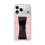 スリムプロテクションケース - STAND & RING RIBBON Black［ ハローキティ - リボン - ガーリーフラワー ］