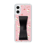 スリムプロテクションケース - STAND & RING RIBBON Black［ ハローキティ - リボン - ガーリーフラワー ］