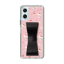 スリムプロテクションケース - STAND & RING RIBBON Black［ ハローキティ - リボン - ガーリーフラワー ］
