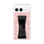 スリムプロテクションケース - STAND & RING RIBBON Black［ ハローキティ - リボン - ガーリーフラワー ］