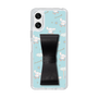 スリムプロテクションケース - STAND & RING RIBBON Black［ シナモロール - リボン - ガーリーフラワー ］