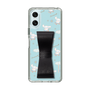 スリムプロテクションケース - STAND & RING RIBBON Black［ シナモロール - リボン - ガーリーフラワー ］