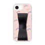 スリムプロテクションケース - STAND & RING RIBBON Black［ マイメロディ - リボン - ガーリーフラワー ］