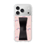 スリムプロテクションケース - STAND & RING RIBBON Black［ マイメロディ - リボン - ガーリーフラワー ］
