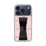 スリムプロテクションケース - STAND & RING RIBBON Black［ マイメロディ - リボン - ガーリーフラワー ］