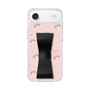 スリムプロテクションケース - STAND & RING RIBBON Black［ マイメロディ - リボン - ガーリーフラワー ］