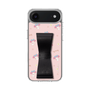 スリムプロテクションケース - STAND & RING RIBBON Black［ マイメロディ - リボン - ガーリーフラワー ］
