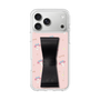 スリムプロテクションケース - STAND & RING RIBBON Black［ マイメロディ - リボン - ガーリーフラワー ］