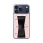 スリムプロテクションケース - STAND & RING RIBBON Black［ マイメロディ - リボン - ガーリーフラワー ］