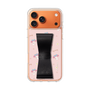 スリムプロテクションケース - STAND & RING RIBBON Black［ マイメロディ - リボン - ガーリーフラワー ］