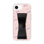 スリムプロテクションケース - STAND & RING RIBBON Black［ マイメロディ - リボン - ガーリーフラワー ］