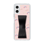 スリムプロテクションケース - STAND & RING RIBBON Black［ マイメロディ - リボン - ガーリーフラワー ］