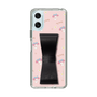 スリムプロテクションケース - STAND & RING RIBBON Black［ マイメロディ - リボン - ガーリーフラワー ］