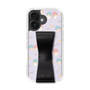 スリムプロテクションケース - STAND & RING RIBBON Black［ リトルツインスターズ - リボン - ガーリーフラワー ］