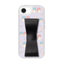 スリムプロテクションケース - STAND & RING RIBBON Black［ リトルツインスターズ - リボン - ガーリーフラワー ］