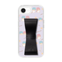 スリムプロテクションケース - STAND & RING RIBBON Black［ リトルツインスターズ - リボン - ガーリーフラワー ］