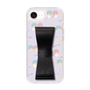スリムプロテクションケース - STAND & RING RIBBON Black［ リトルツインスターズ - リボン - ガーリーフラワー ］