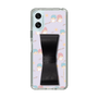 スリムプロテクションケース - STAND & RING RIBBON Black［ リトルツインスターズ - リボン - ガーリーフラワー ］