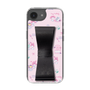 スリムプロテクションケース - STAND & RING RIBBON Black［ マイメロディ - リボン - カフェ ］