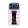 スリムプロテクションケース - STAND & RING RIBBON Black［ マイメロディ - リボン - カフェ ］