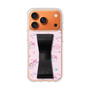 スリムプロテクションケース - STAND & RING RIBBON Black［ マイメロディ - リボン - カフェ ］